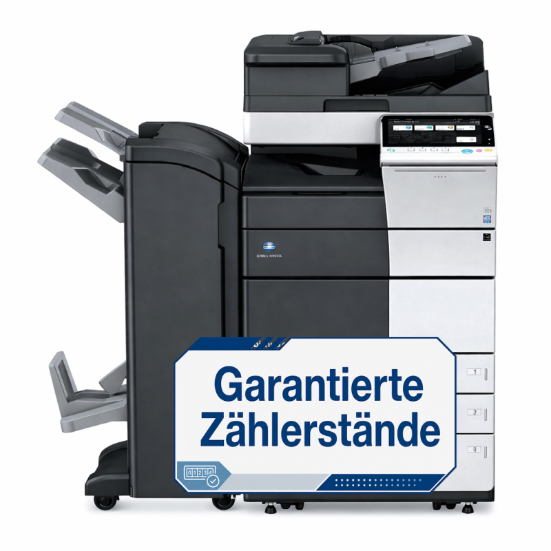 Konica Minolta bizhub C458 mit Finisher